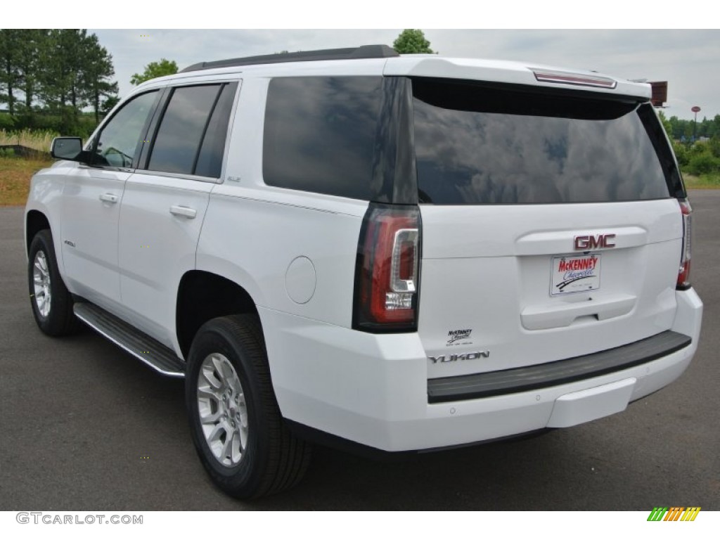 2015 Yukon SLE 4WD - Summit White / Jet Black photo #4