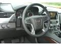 2015 GMC Yukon Jet Black Interior Steering Wheel Photo