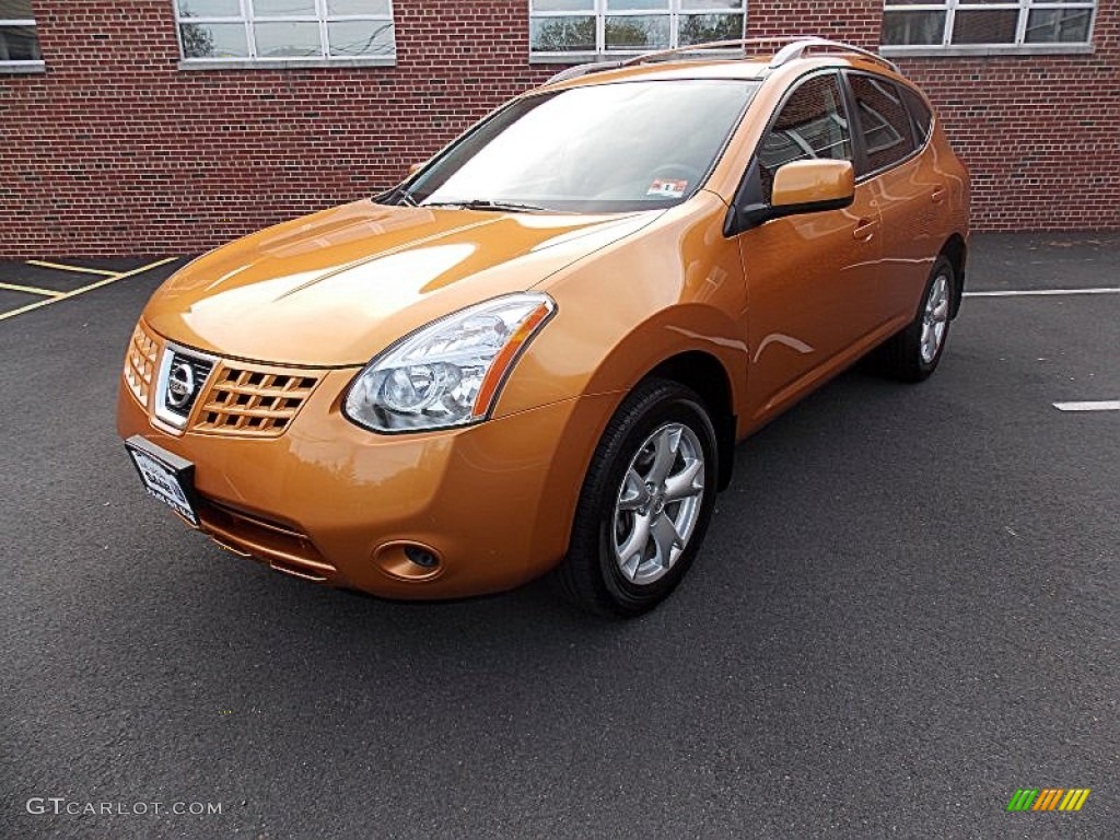 2008 Rogue SL AWD - Orange Alloy Metallic / Gray photo #1