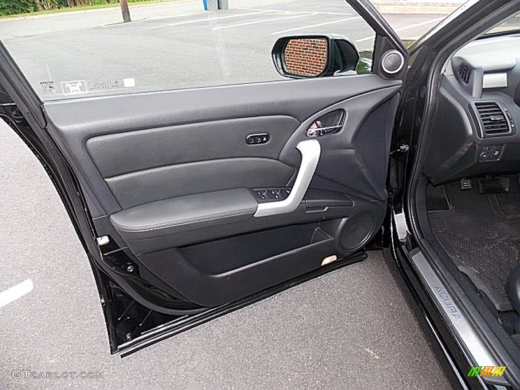 2008 Acura RDX Technology Ebony Door Panel Photo #93681305
