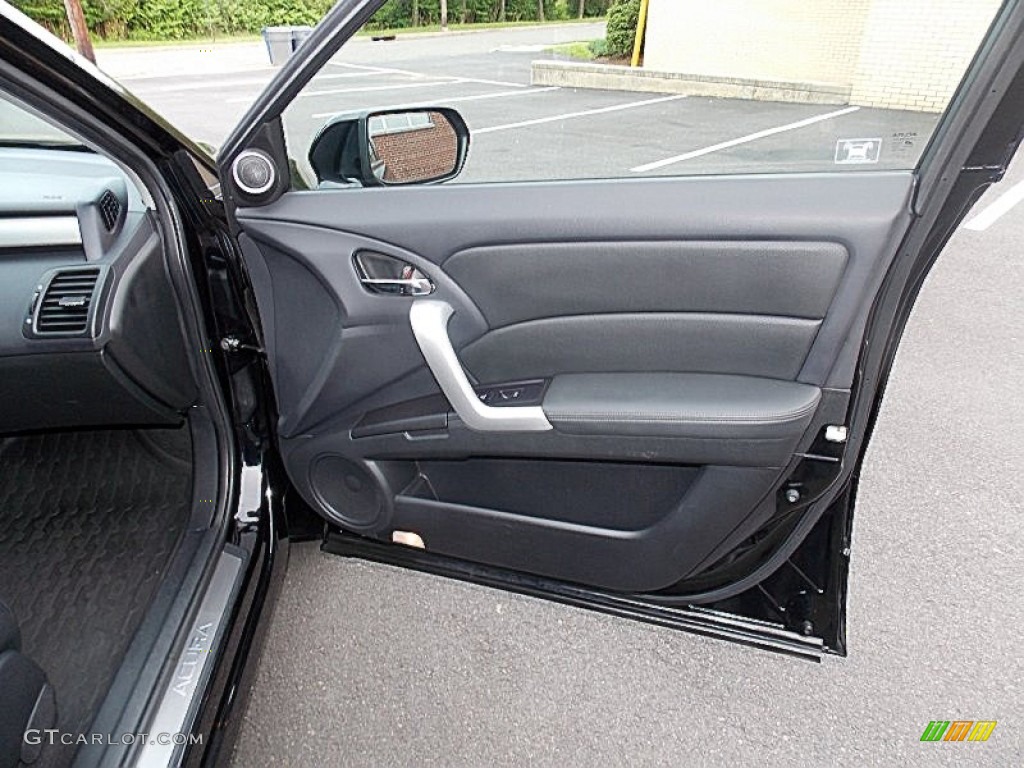 2008 Acura RDX Technology Ebony Door Panel Photo #93681452