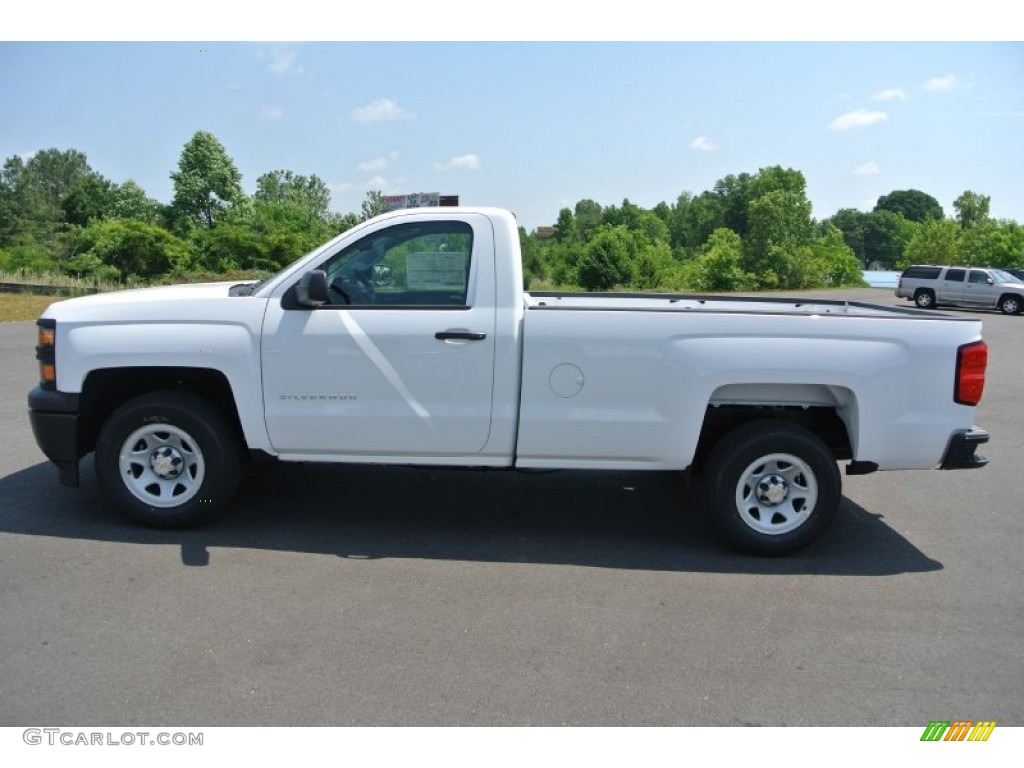 2014 Silverado 1500 WT Regular Cab - Summit White / Jet Black/Dark Ash photo #3