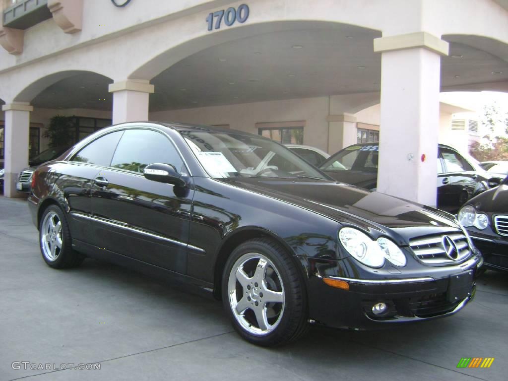 2007 CLK 350 Coupe - Black / Black photo #1