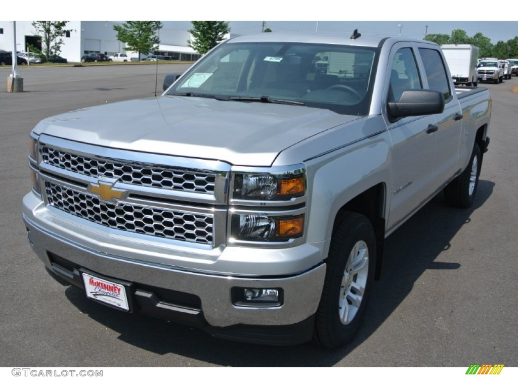 2014 Silverado 1500 LT Crew Cab - Silver Ice Metallic / Jet Black/Dark Ash photo #2