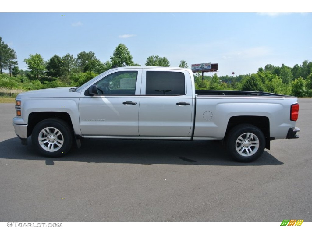 2014 Silverado 1500 LT Crew Cab - Silver Ice Metallic / Jet Black/Dark Ash photo #3