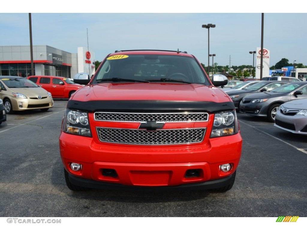 2011 Avalanche LTZ 4x4 - Victory Red / Ebony photo #7