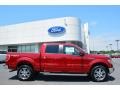 2014 Ruby Red Ford F150 Lariat SuperCrew 4x4  photo #2
