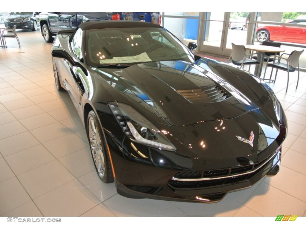 2014 Corvette Stingray Convertible Z51 - Black / Jet Black photo #1