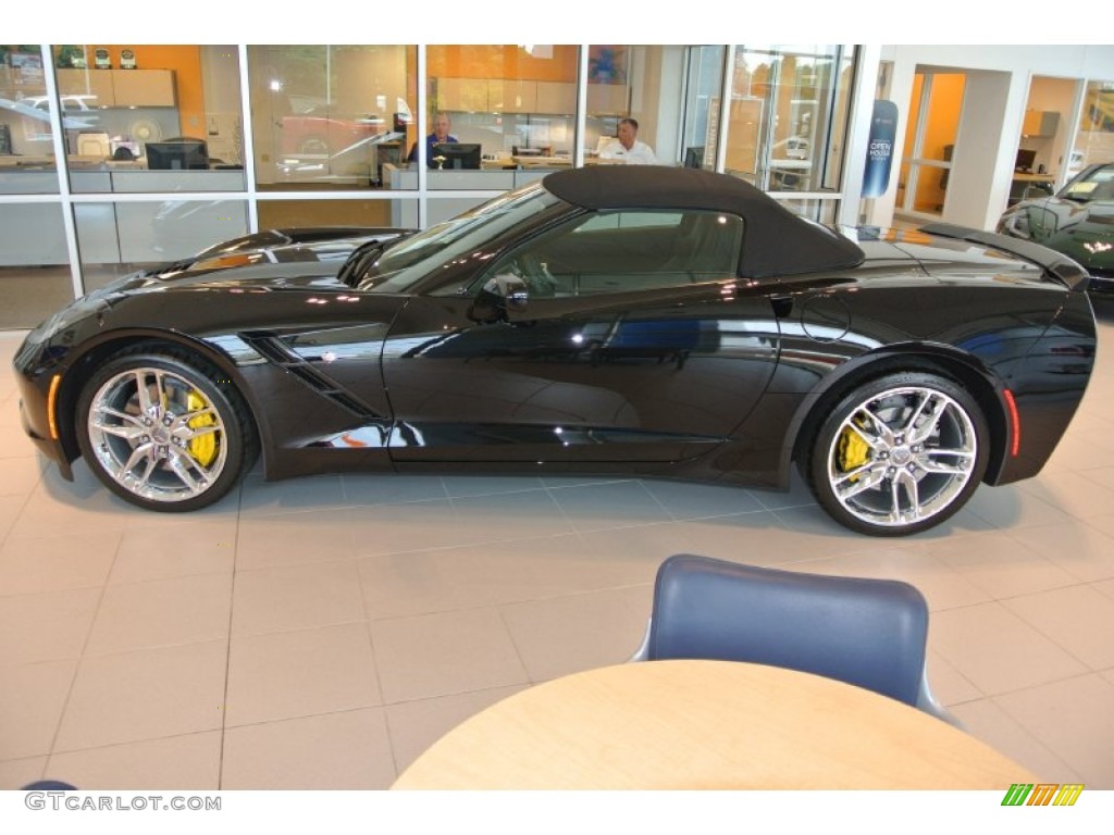 Black 2014 Chevrolet Corvette Stingray Convertible Z51 Exterior Photo #93687299