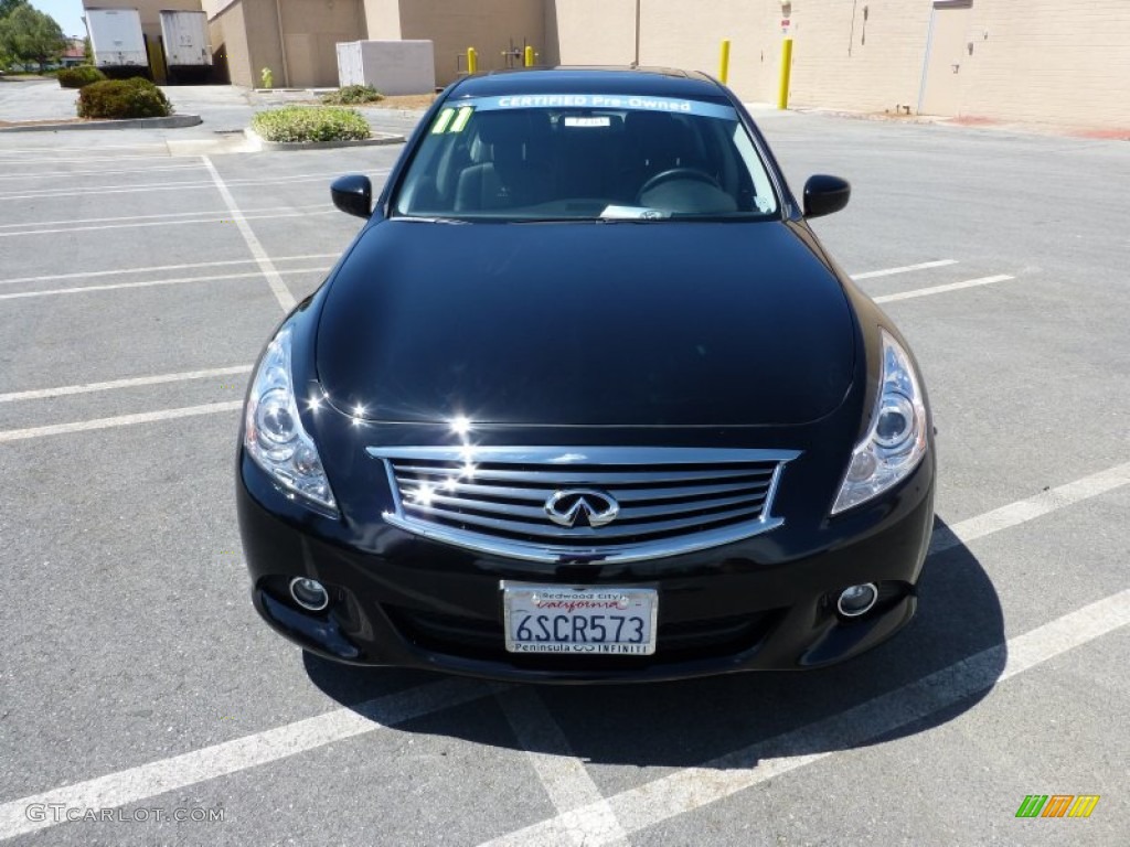 2011 G 37 Journey Sedan - Black Obsidian / Graphite photo #4