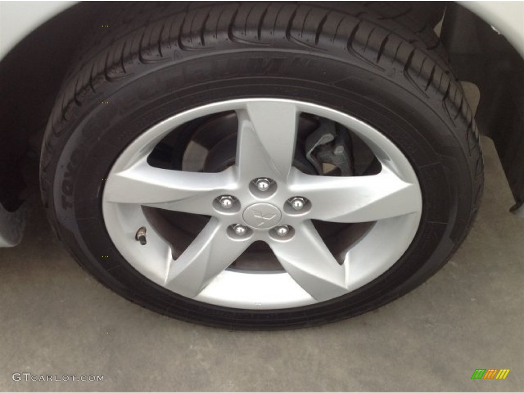 2008 Eclipse GS Coupe - Liquid Silver Metallic / Dark Charcoal photo #20