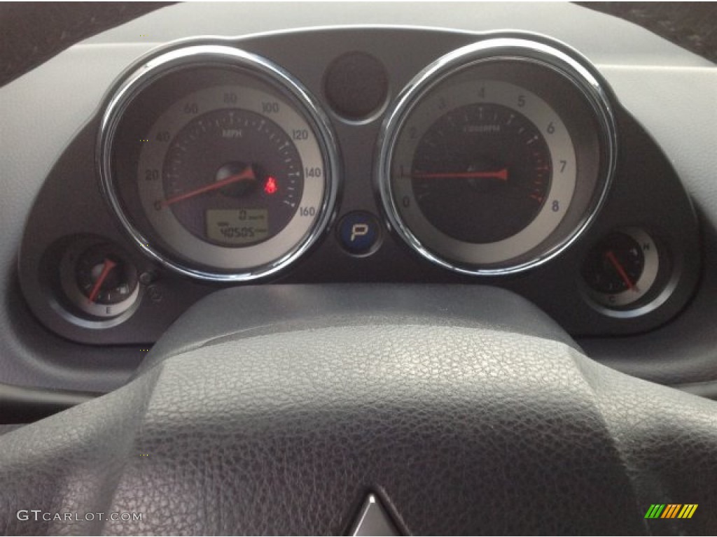 2008 Eclipse GS Coupe - Liquid Silver Metallic / Dark Charcoal photo #21