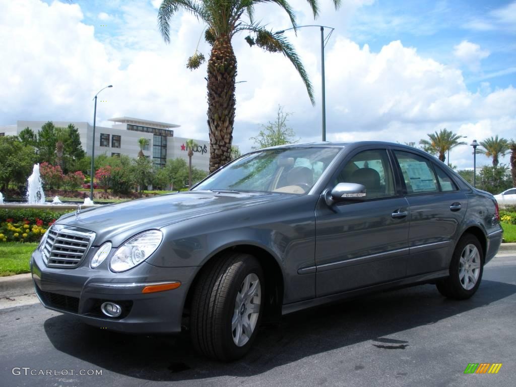 2008 E 320 BlueTEC Sedan - Flint Grey Metallic / Cashmere photo #2