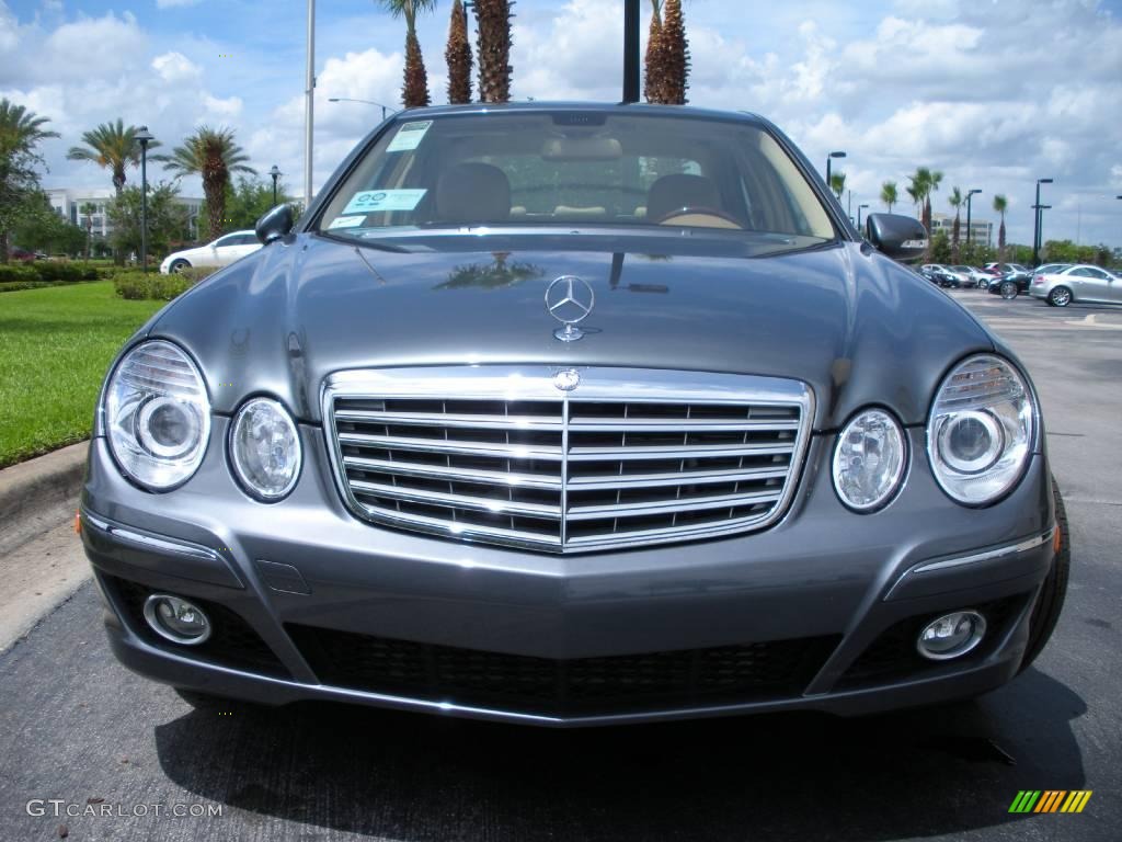 2008 E 320 BlueTEC Sedan - Flint Grey Metallic / Cashmere photo #3