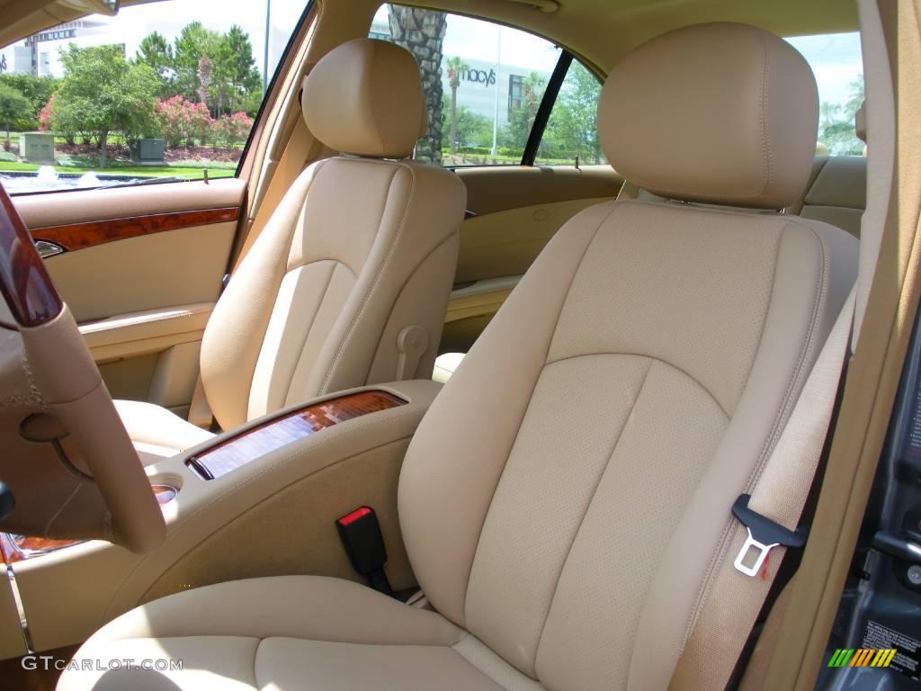 2008 E 320 BlueTEC Sedan - Flint Grey Metallic / Cashmere photo #13