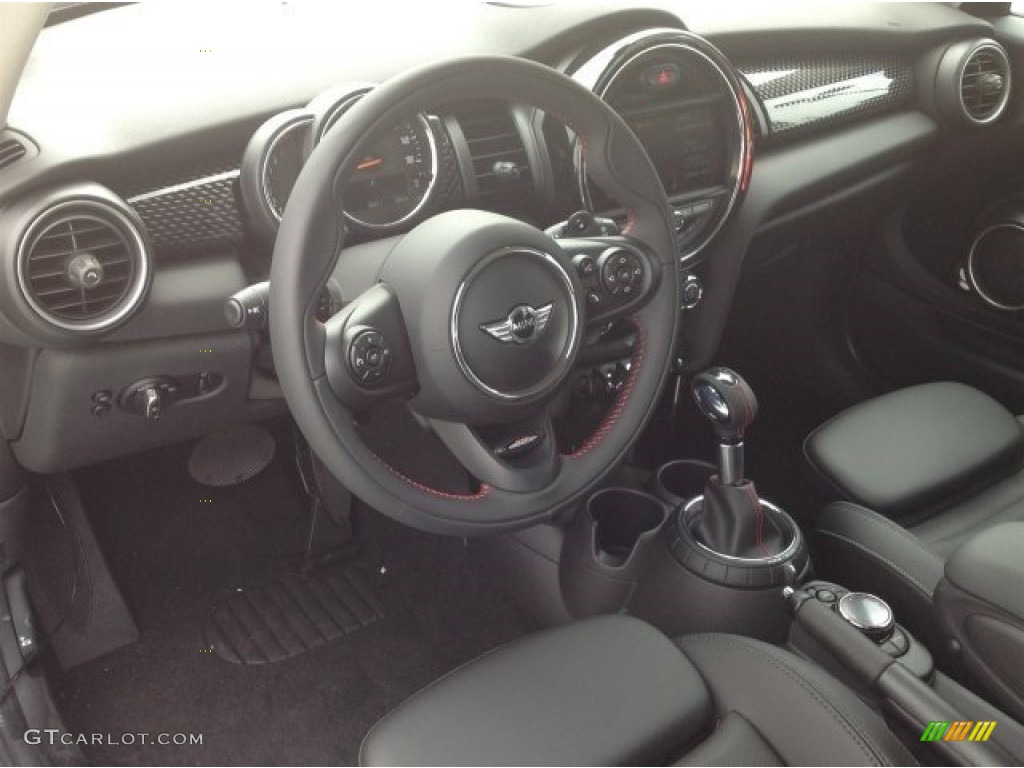 Carbon Black Interior 2014 Mini Cooper S Hardtop Photo #93695222