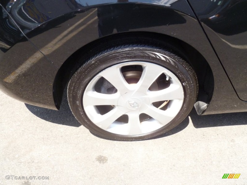 2012 Elantra Limited - Midnight Black / Gray photo #6