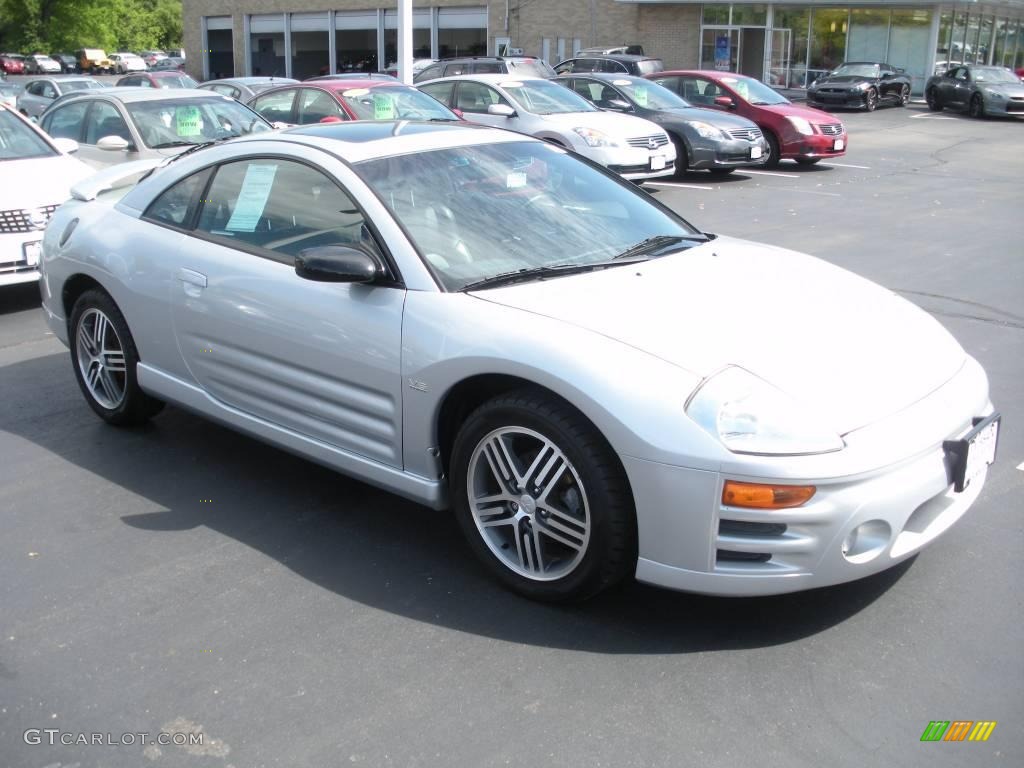 2003 Eclipse GTS Coupe - Sterling Silver Metallic / Midnight photo #3