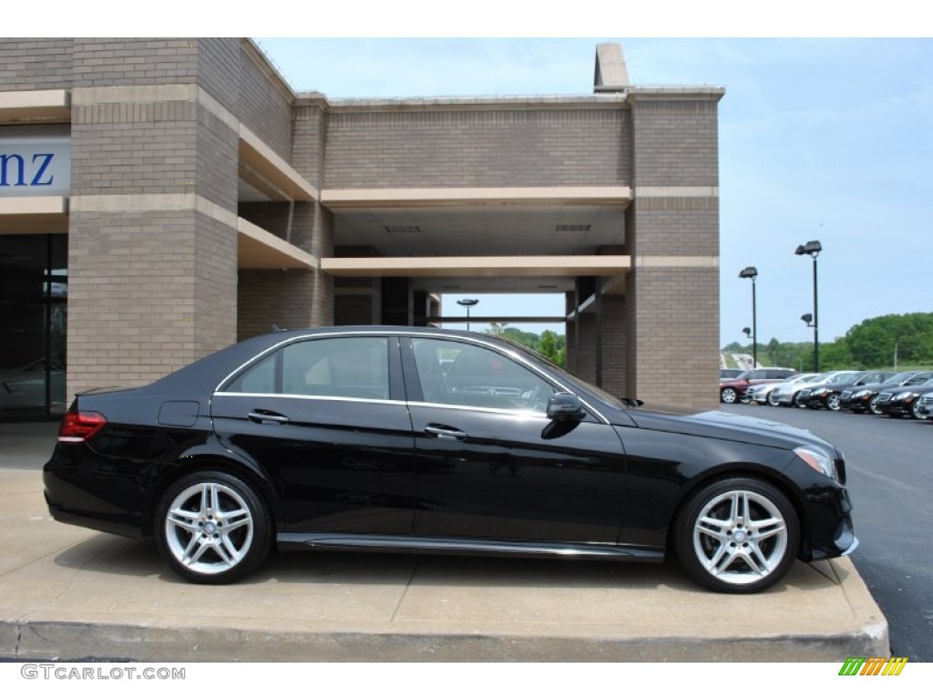 2014 E 350 4Matic Sport Sedan - Black / Black photo #3