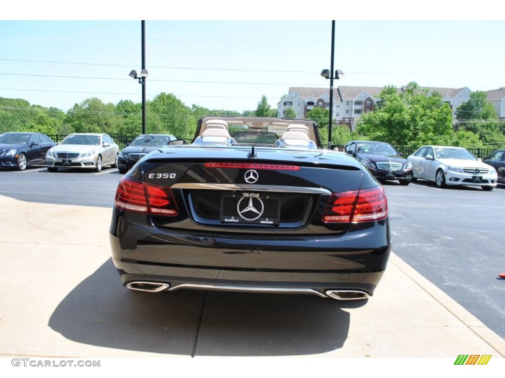 2014 E 350 Cabriolet - Black / Silk Beige/Espresso Brown photo #3