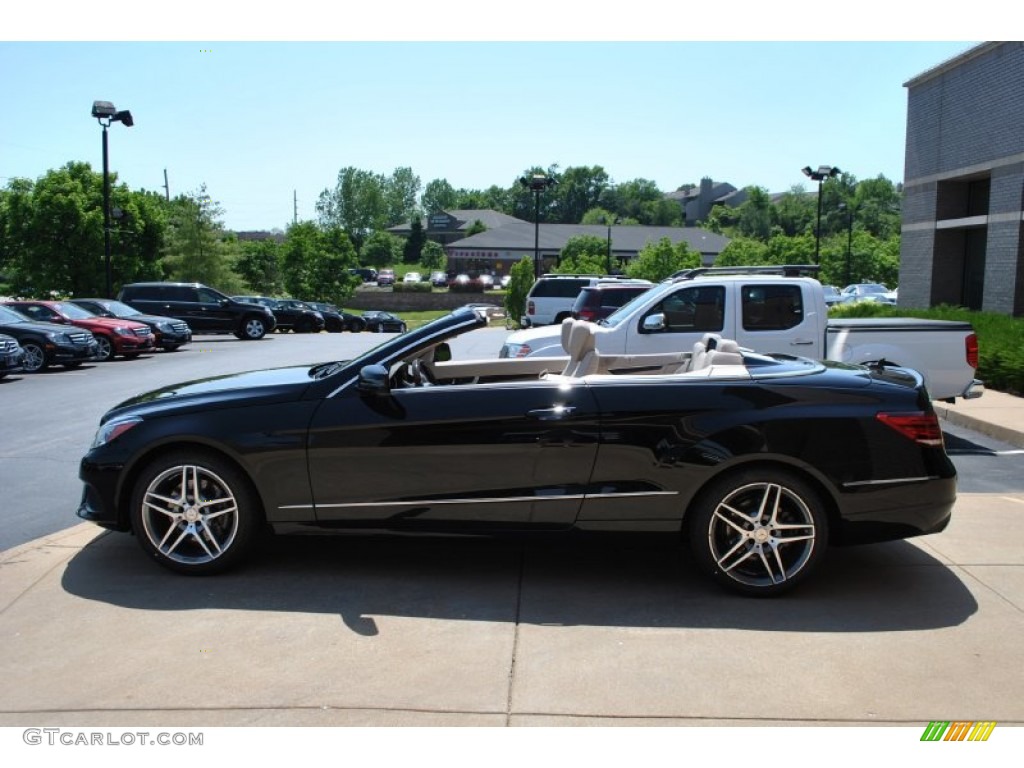 2014 E 350 Cabriolet - Black / Silk Beige/Espresso Brown photo #4