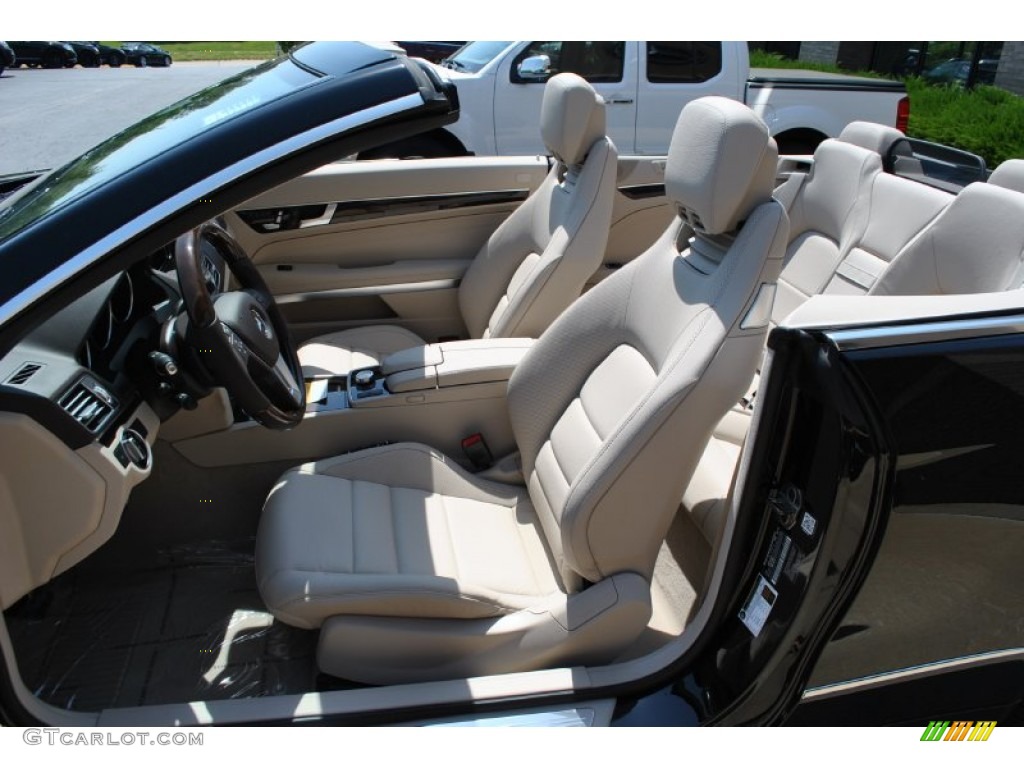 2014 E 350 Cabriolet - Black / Silk Beige/Espresso Brown photo #5