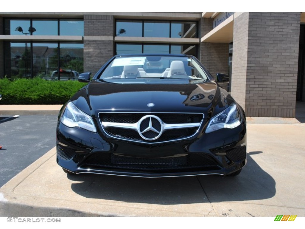 2014 E 350 Cabriolet - Black / Silk Beige/Espresso Brown photo #6