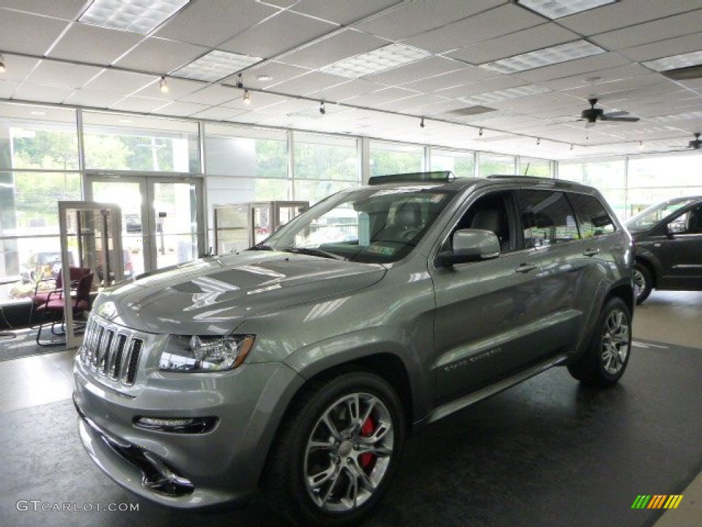 2012 Grand Cherokee SRT8 4x4 - Bright Silver Metallic / SRT Black photo #1