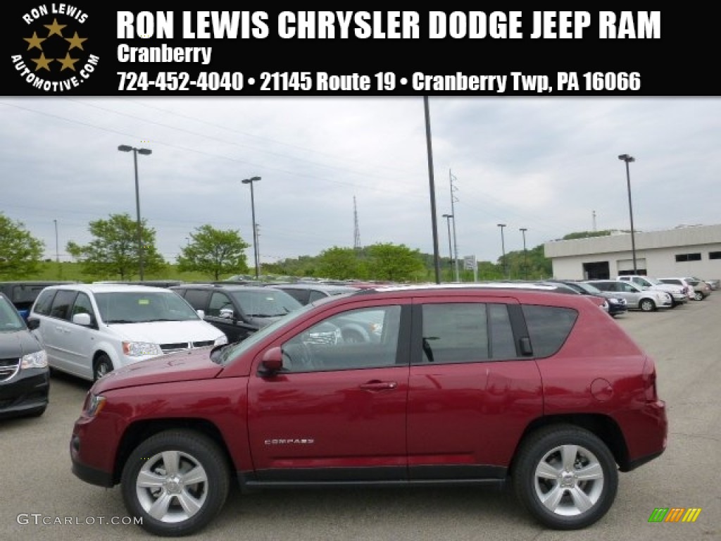 Deep Cherry Red Crystal Pearl Jeep Compass