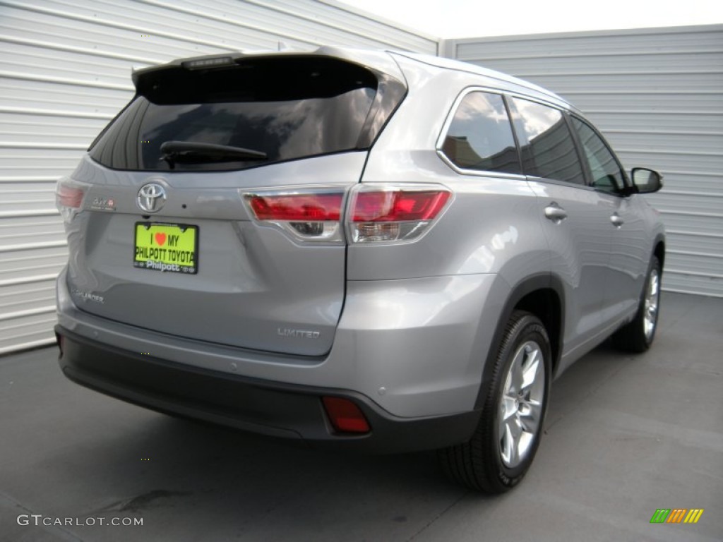 2014 Highlander Limited - Silver Sky Metallic / Black photo #3