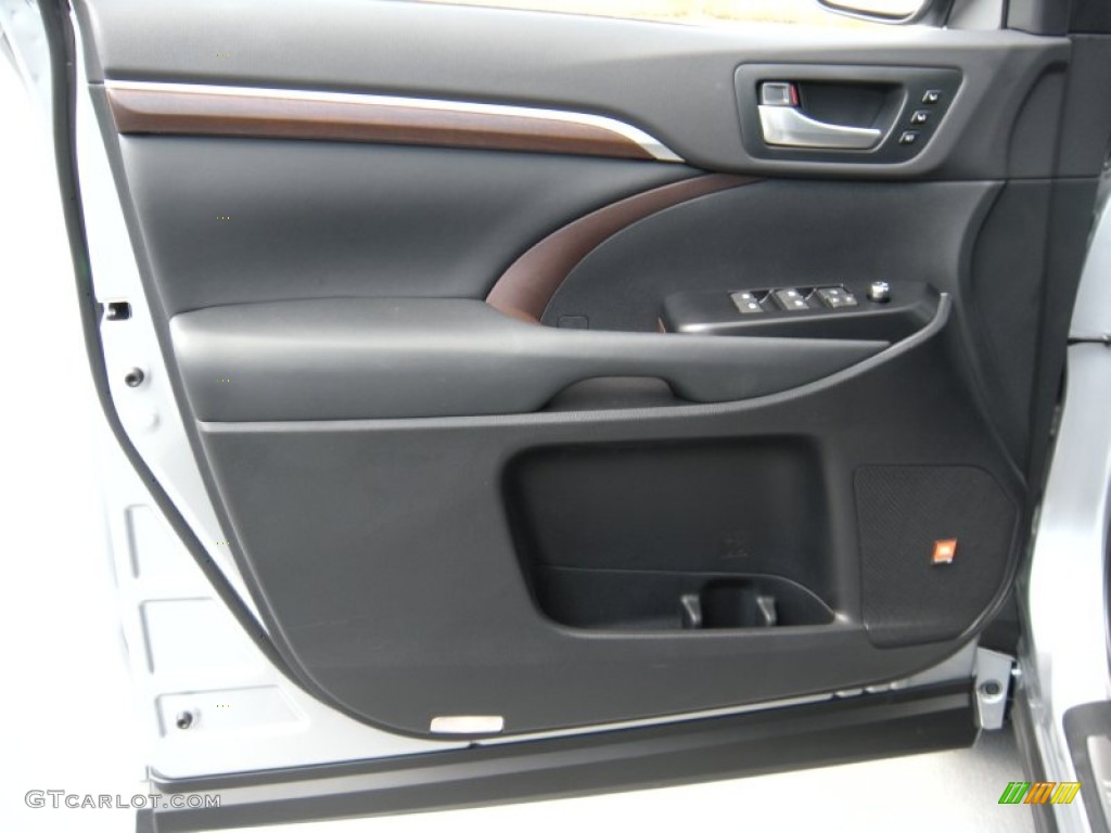 2014 Toyota Highlander Limited Black Door Panel Photo #93708261