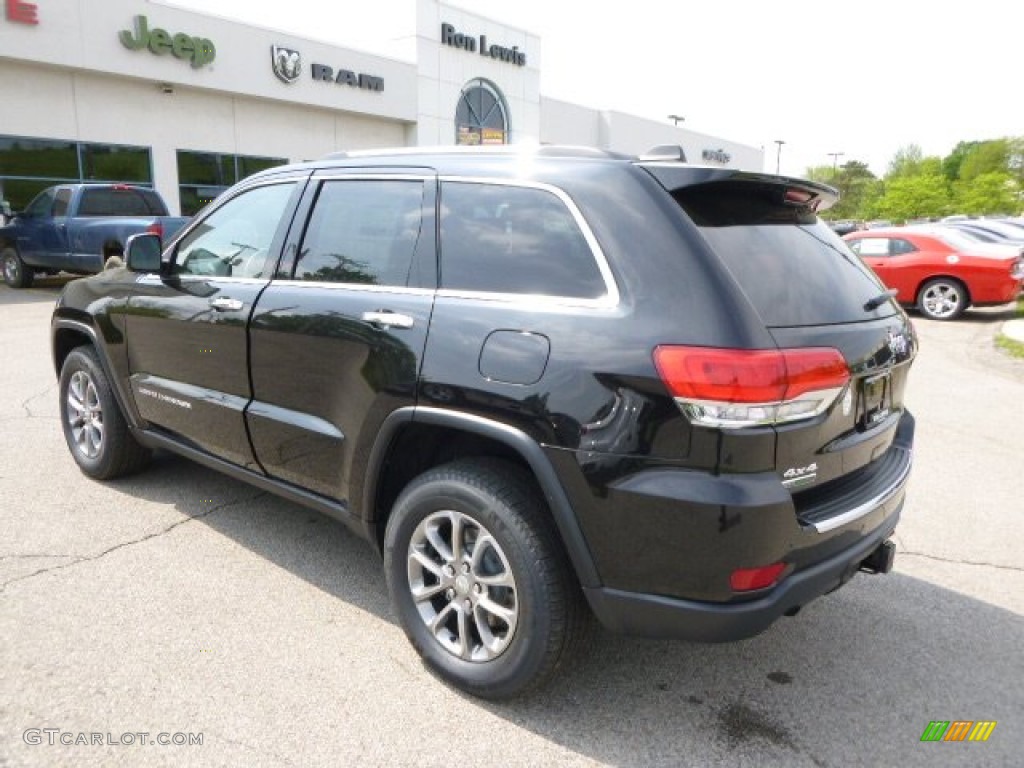 2014 Grand Cherokee Limited 4x4 - Brilliant Black Crystal Pearl / Morocco Black photo #8