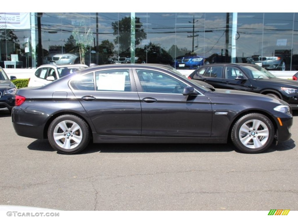 2013 5 Series 528i xDrive Sedan - Dark Graphite Metallic II / Black photo #2