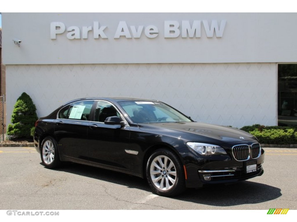 2013 7 Series 740Li xDrive Sedan - Black Sapphire Metallic / Black photo #1