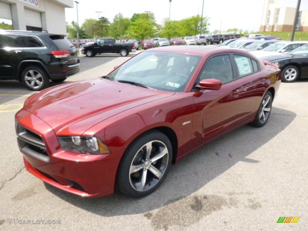 2014 Charger R/T Plus 100th Anniversary Edition - High Octane Red Pearl / Anniversary Black/Foundry Black with Cloud Overprint photo #2