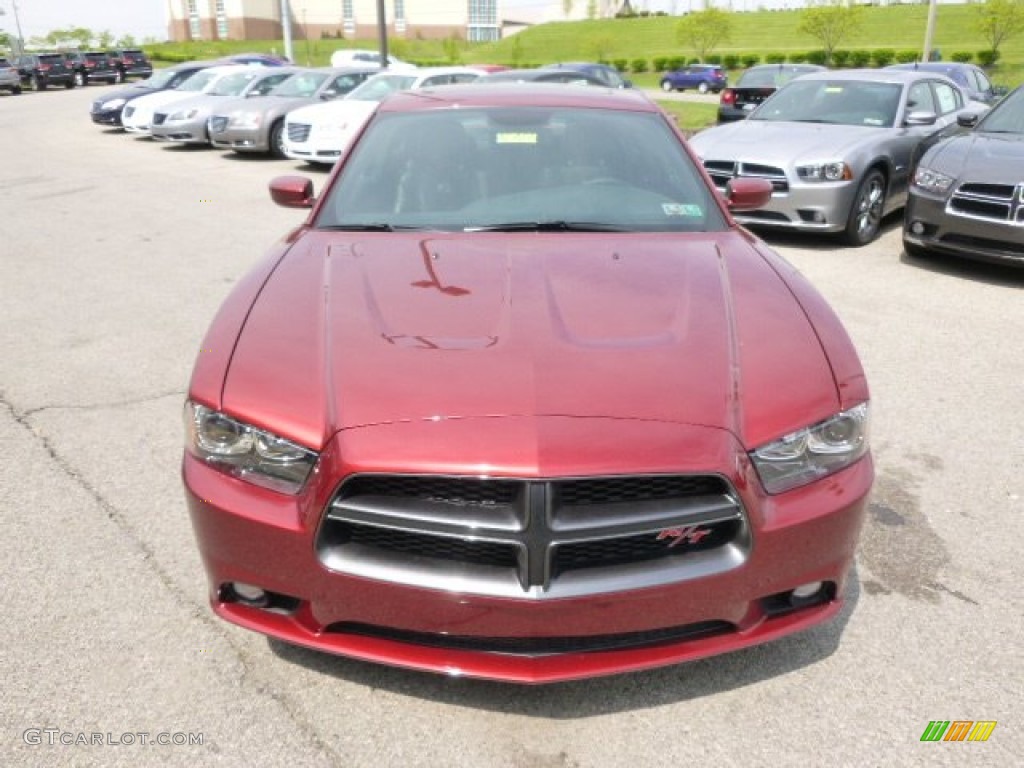 2014 Charger R/T Plus 100th Anniversary Edition - High Octane Red Pearl / Anniversary Black/Foundry Black with Cloud Overprint photo #3