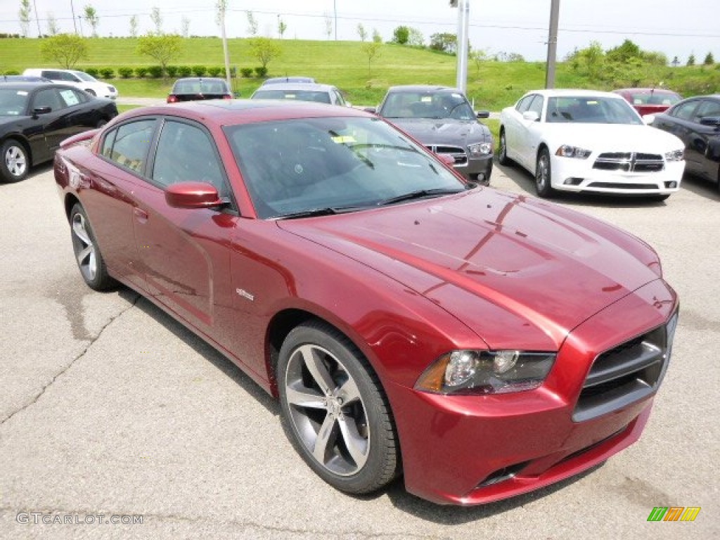 2014 Charger R/T Plus 100th Anniversary Edition - High Octane Red Pearl / Anniversary Black/Foundry Black with Cloud Overprint photo #4
