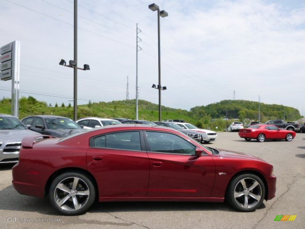 2014 Charger R/T Plus 100th Anniversary Edition - High Octane Red Pearl / Anniversary Black/Foundry Black with Cloud Overprint photo #5