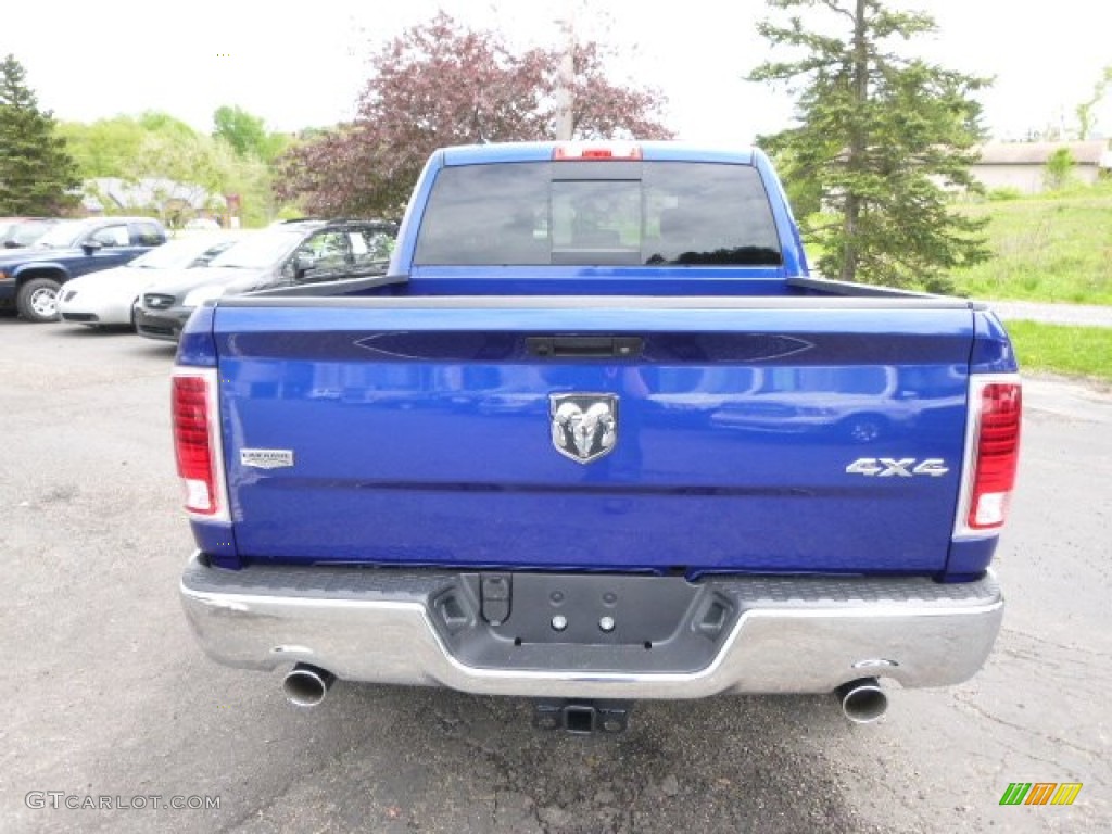 2014 1500 Laramie Crew Cab 4x4 - Blue Streak Pearl Coat / Black photo #7