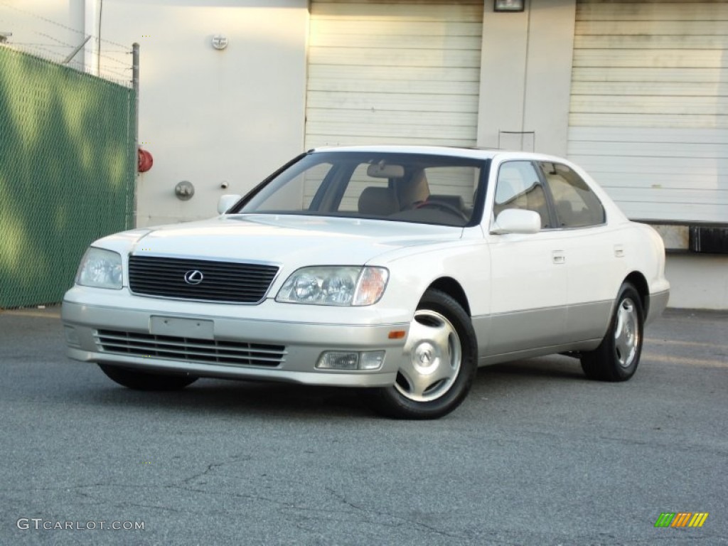 1999 LS 400 - Diamond White Pearl / Ivory photo #1