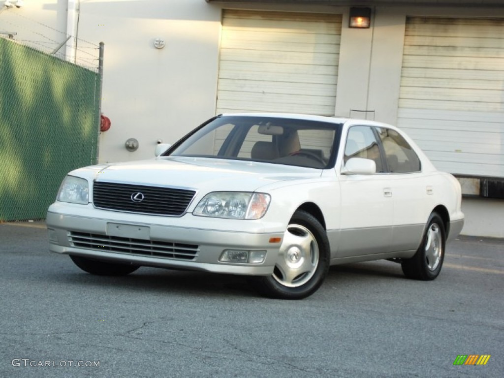 1999 LS 400 - Diamond White Pearl / Ivory photo #2