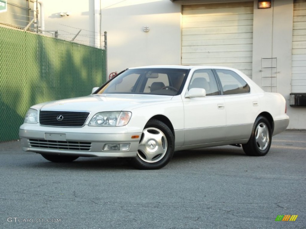 1999 LS 400 - Diamond White Pearl / Ivory photo #29