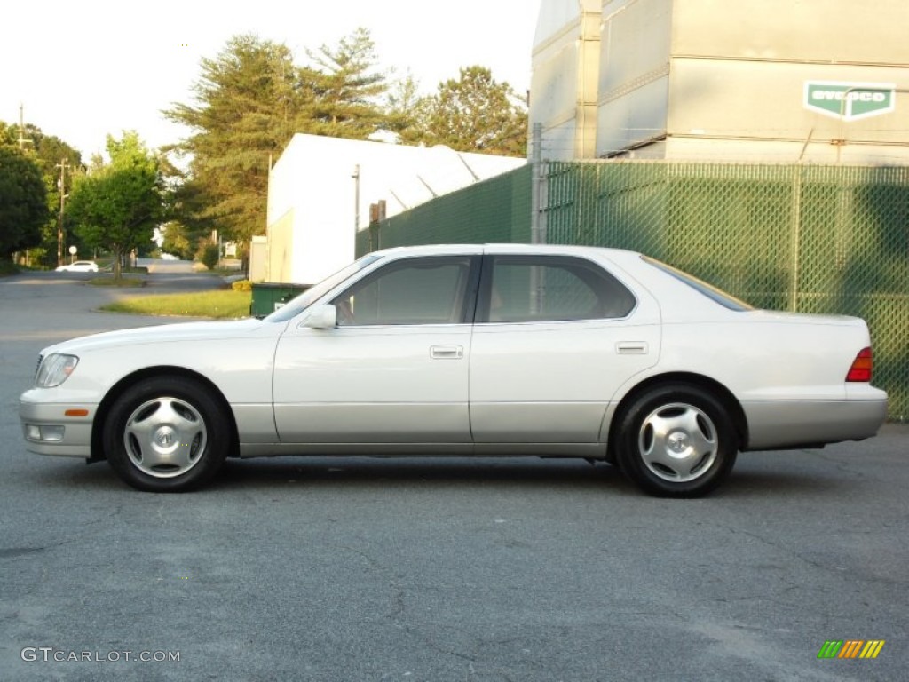 1999 LS 400 - Diamond White Pearl / Ivory photo #34