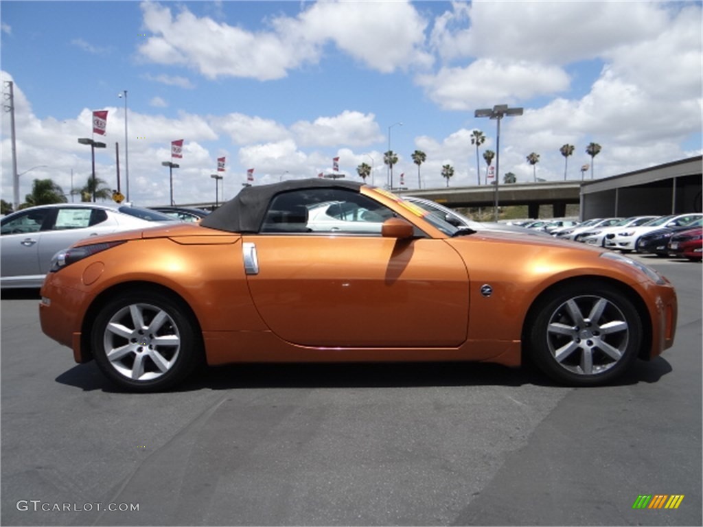 2005 350Z Touring Roadster - Le Mans Sunset Metallic / Charcoal photo #2