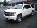 2015 White Diamond Tricoat Chevrolet Suburban LT 4WD  photo #1