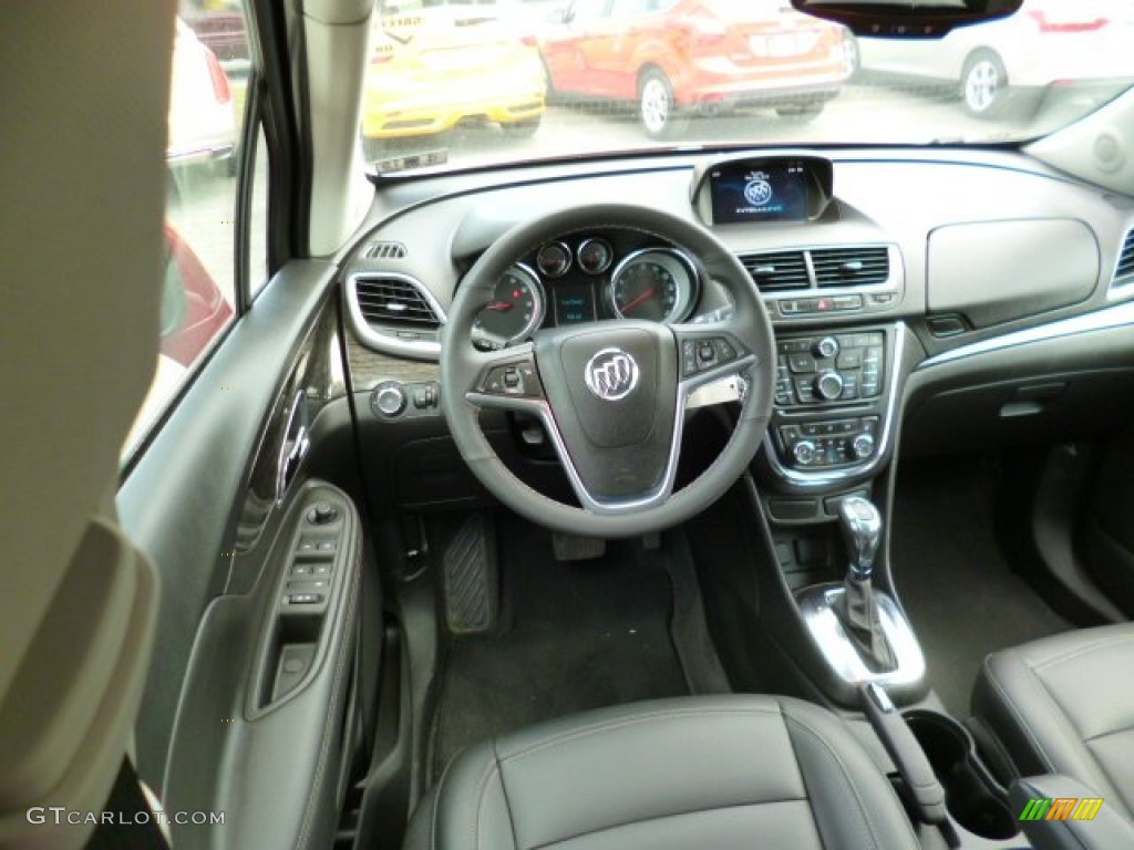 2014 Buick Encore Leather AWD Ebony Dashboard Photo #93716225