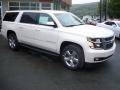 2015 White Diamond Tricoat Chevrolet Suburban LT 4WD  photo #3