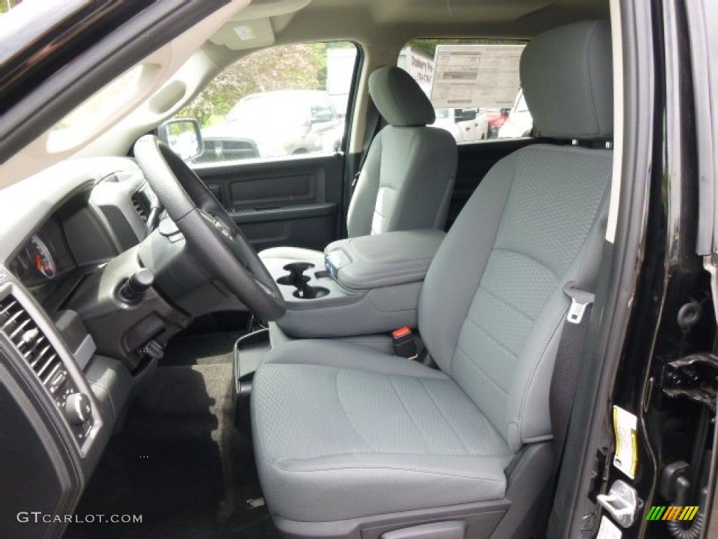 2014 1500 Express Quad Cab 4x4 - Black / Black/Diesel Gray photo #10