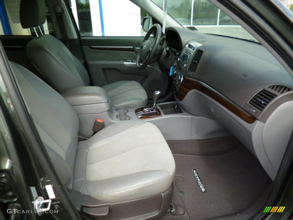 2012 Santa Fe SE V6 AWD - Black Forest Green / Gray photo #10