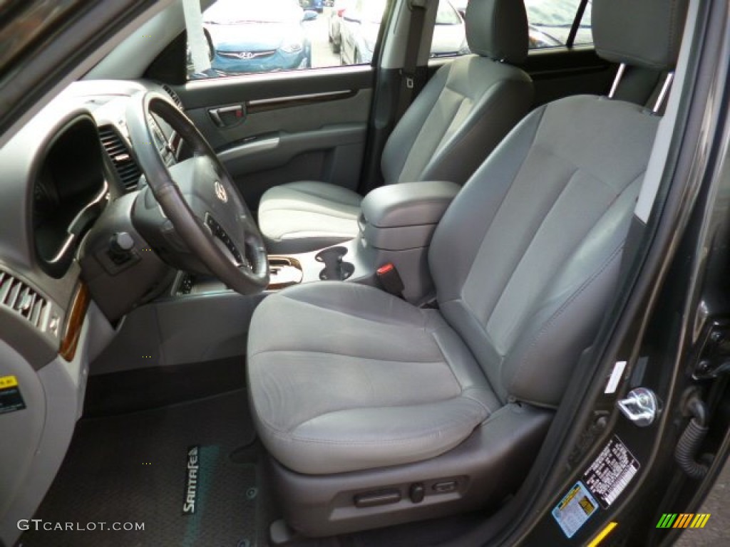 2012 Santa Fe SE V6 AWD - Black Forest Green / Gray photo #15